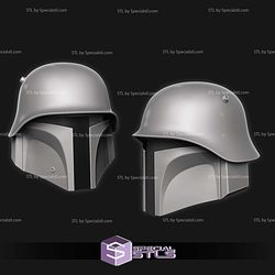 Cosplay STL Files WW2 Boba Fett Helmet