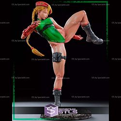 Cammy Street Fighter High Kick 3D Printer Files