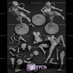 Cammy Street Fighter High Kick 3D Printer Files