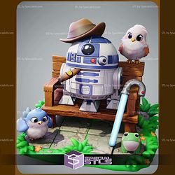 Chibi R2D2 Chill Star Wars 3D Printer Files