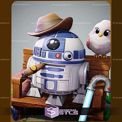 Chibi R2D2 Chill Star Wars 3D Printer Files