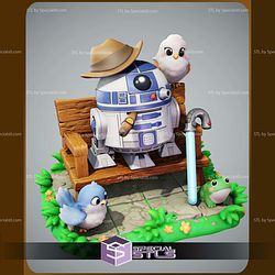 Chibi R2D2 Chill Star Wars 3D Printer Files