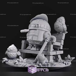 Chibi R2D2 Chill Star Wars 3D Printer Files