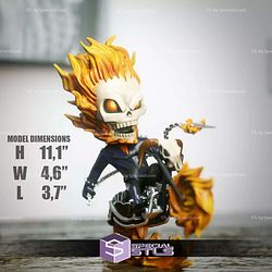 Chibi STL Collection Ghost Rider Motor