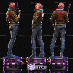 Cyberpunk V with Short Gun 3D Printer Files