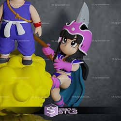 Goku Kid and Chichi Kid 3D Printer Files