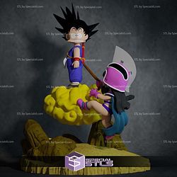 Goku Kid and Chichi Kid 3D Printer Files