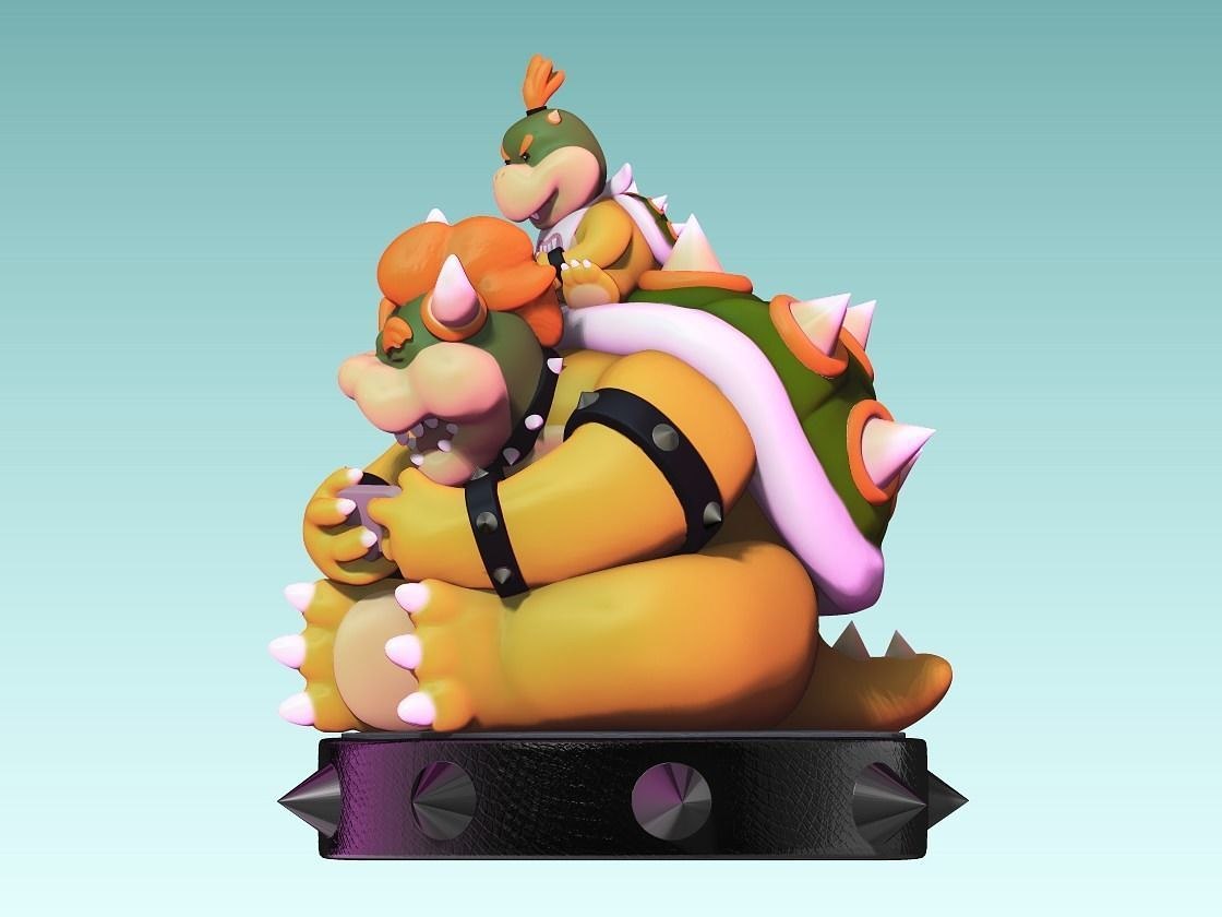 Bowser Super Mario Bros 3D Printing model 3D model 3D printable