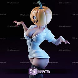 Lady Pumpkin Halloween 3D Printer Files