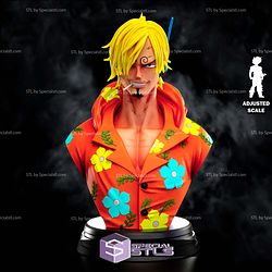 Sanji Black Leg Bust 3D Printer Files