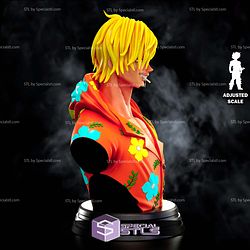 Sanji Black Leg Bust 3D Printer Files
