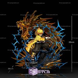 Zenitsu Agatsuma 7th Form Flaming Thunder God 3D Printer Files