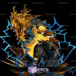 Zenitsu Agatsuma 7th Form Flaming Thunder God 3D Printer Files