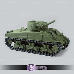 Basic STL Vehicle Foldable Tank Sherman