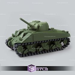 Basic STL Vehicle Foldable Tank Sherman