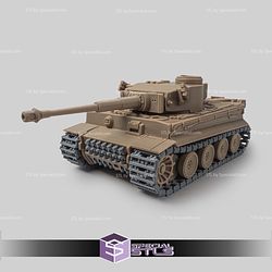 Basic STL Vehicle Foldable Tank Tiger V2