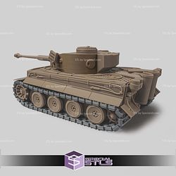 Basic STL Vehicle Foldable Tank Tiger V2
