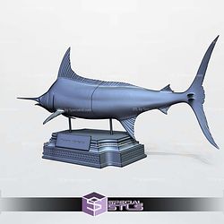 Blue Marlin Makaira Fish Display 3D Printer Files