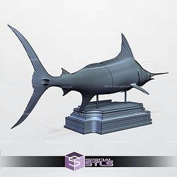 Blue Marlin Makaira Fish Display 3D Printer Files