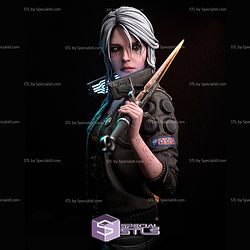 Ciri Cyberpunk 2077 and Sword 3D Printer Files