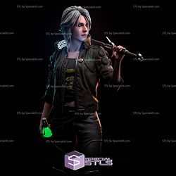 Ciri Cyberpunk 2077 and Sword 3D Printer Files