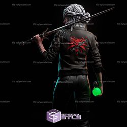 Ciri Cyberpunk 2077 and Sword 3D Printer Files