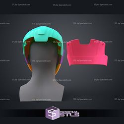 Cosplay STL Files Blue Beetle New Helmet