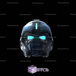 Cosplay STL Files Clayton Carmine Gears Of War Helmet