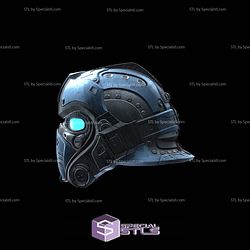 Cosplay STL Files Clayton Carmine Gears Of War Helmet