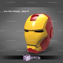 Cosplay STL Files Ironman Helmet Mark III