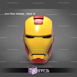 Cosplay STL Files Ironman Helmet Mark III
