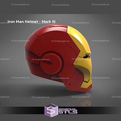 Cosplay STL Files Ironman Helmet Mark III
