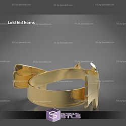 Cosplay STL Files Loki Kid Helmet