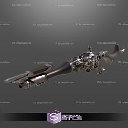 Custom 1 12 Figure STL HB-9 Blaster Rifle