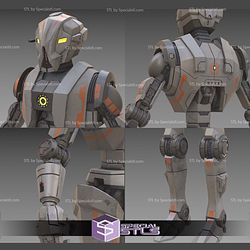 Custom 1 12 Figure STL HK 51 Assassin Droid Articulated