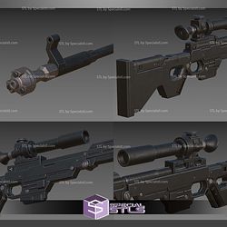 Custom 1 12 Figure STL IQA-11 Blaster Rifle