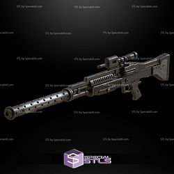 Custom 1 12 Figure STL M-45 Heavy Blaster Rifle