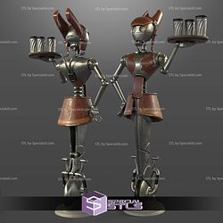 Custom 1 12 Figure STL Retro Service Droid