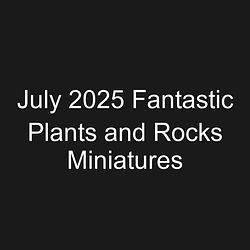 July 2025 Fantastic Plants and Rocks Miniatures