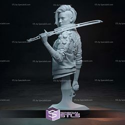 Female V Cyberpunk Bust 3D Printer Files