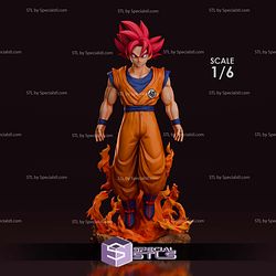 Goku SSJ God Red 3D Printer Files