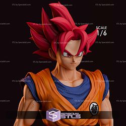 Goku SSJ God Red 3D Printer Files