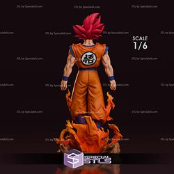 Goku SSJ God Red 3D Printer Files