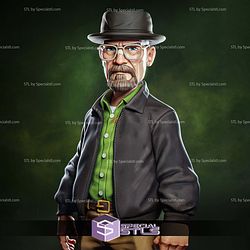 Heisenberg Breaking Bad Cartoon Style 3D Printer Files
