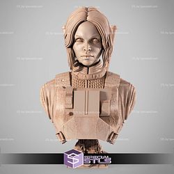 Jin Erso Portrait Bust 3D Printer Files