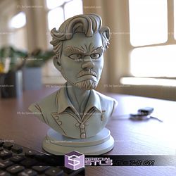 Mini Bust Character Collection STL Leornado Dicaprio