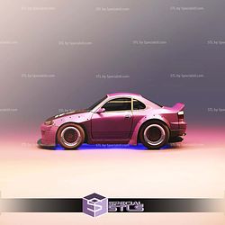 Model Kit Car STL Files Silvia S15 200SX Rocket Bunny