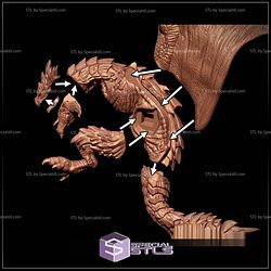 Monster Hunter Rathalos Diorama 3D Printer Files