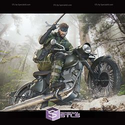 Naked Snake on Motor 3D Printer Files