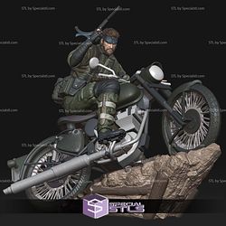 Naked Snake on Motor 3D Printer Files